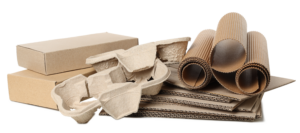 Flattened cardboard, rolls of flexible cardboard, egg drink carriers, and boxes