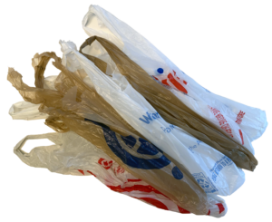 Various plastic grocery bags